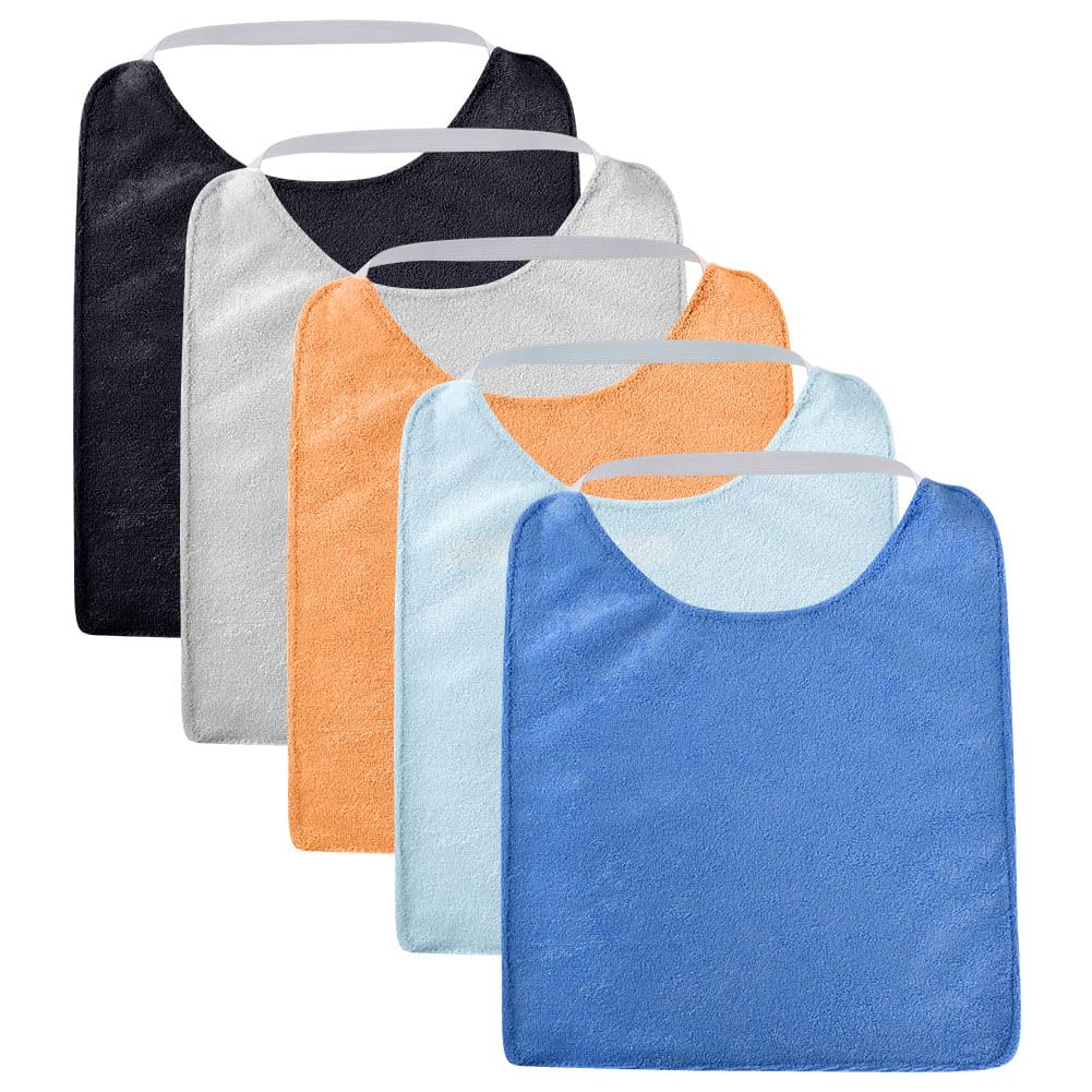 Vicloon Baby Drool Bibs, 5Pcs Infant Bib, Baby Teething Bib, Soft and Absorbent
