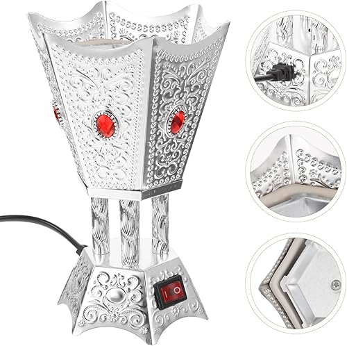 Miniatura 9 de Balacoo Quemador de incienso eléctrico, quemador de incienso, quemador de incienso para conos de incienso, cera derretida y aceite, quemador de