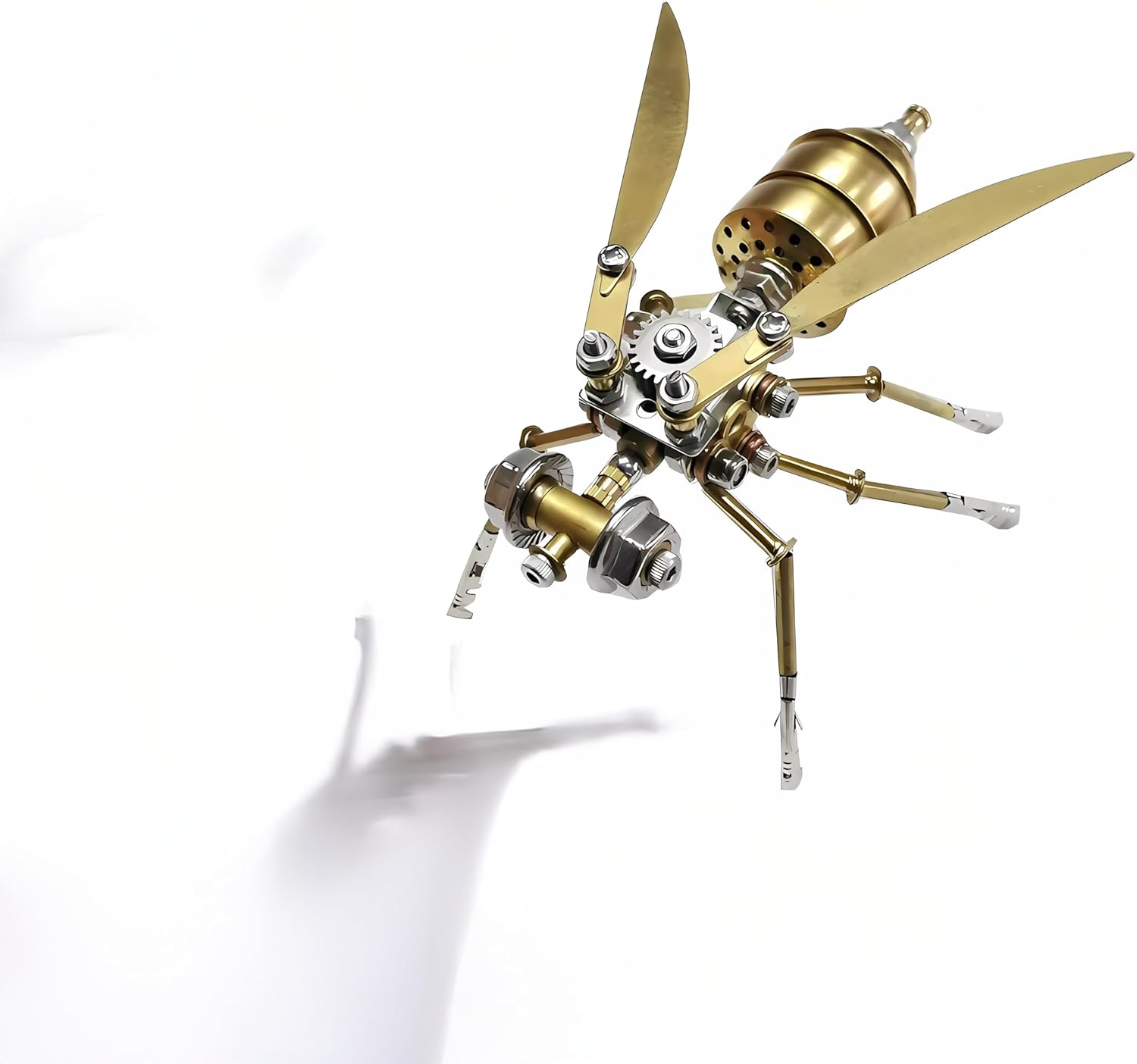 Challenging 3D Puzzle Gift Steampunk Metal Insect Bug Mechanical Sculpture Insect 3D Vespa Model Engineering for Teens Personalized Ornament Gift for Birthday, Ideas(Vespa)