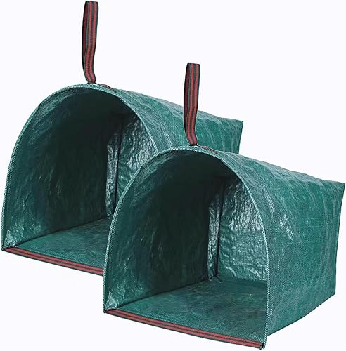 2-Pack Yard Waste Bags，Large Yard Dustpan-Type Garden Bag for Collecting