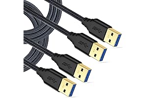 USB 3.0 Cable Male to Male, 6ft USB to USB Type A...