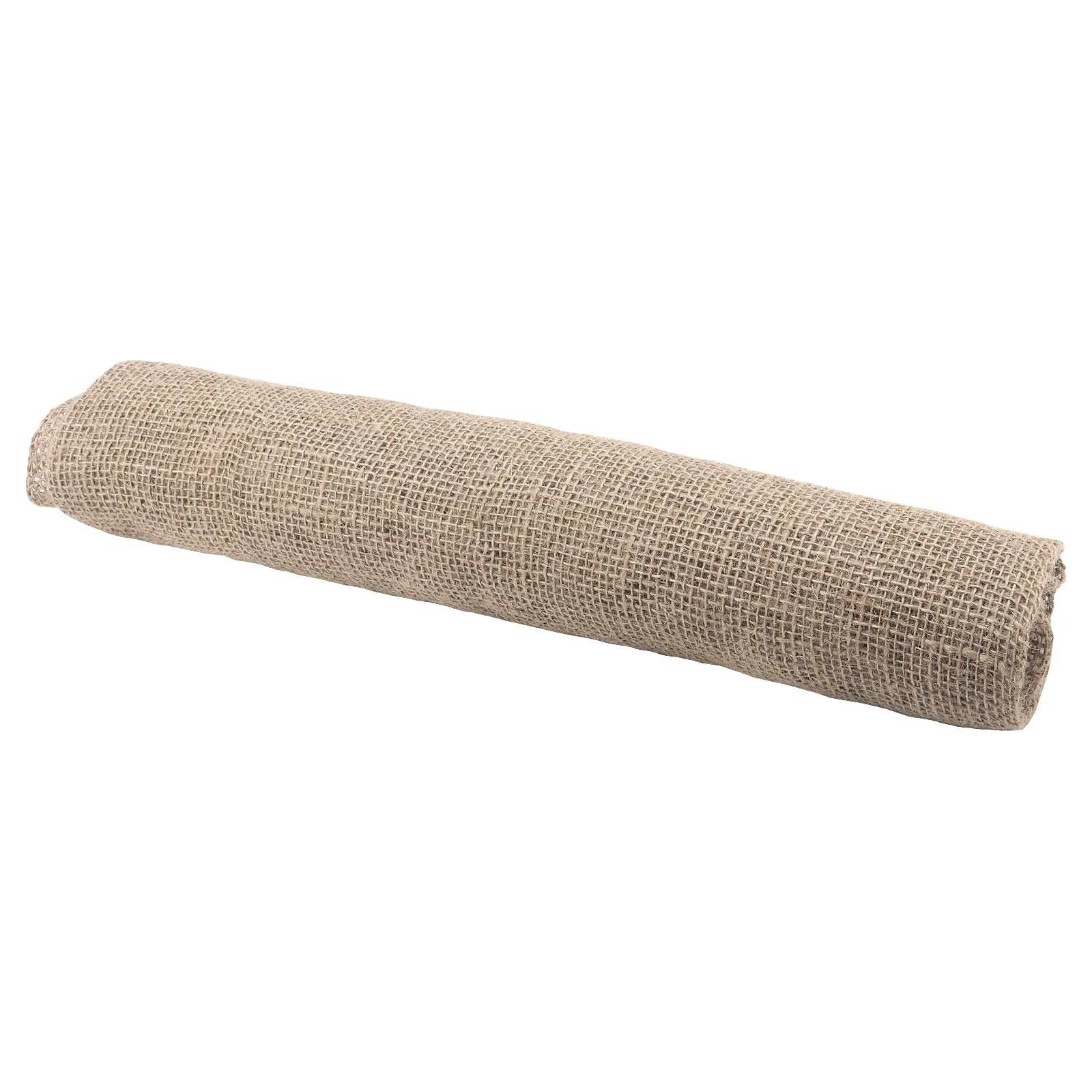 JEUIHAU Tela de arpillera de yute natural, rollo de tela de arpillera de 40 pulgadas x 32.8 pies, tela de yute para decoraciones, bodas, mantel, manualidades, decoración rústica de fiestas