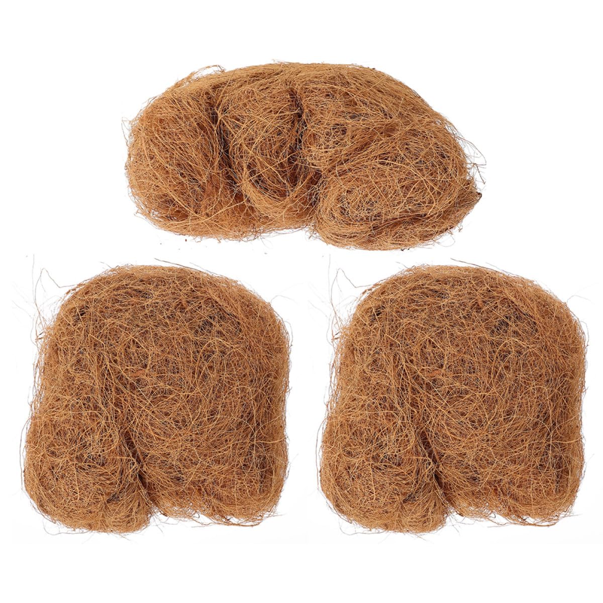 GALPADA 3 Bolsas Tierra De Fibra Natural para Macetas, Cestas De Flores y Jardinería Revestimientos De Fibra Vegetal para Plantas y Árboles