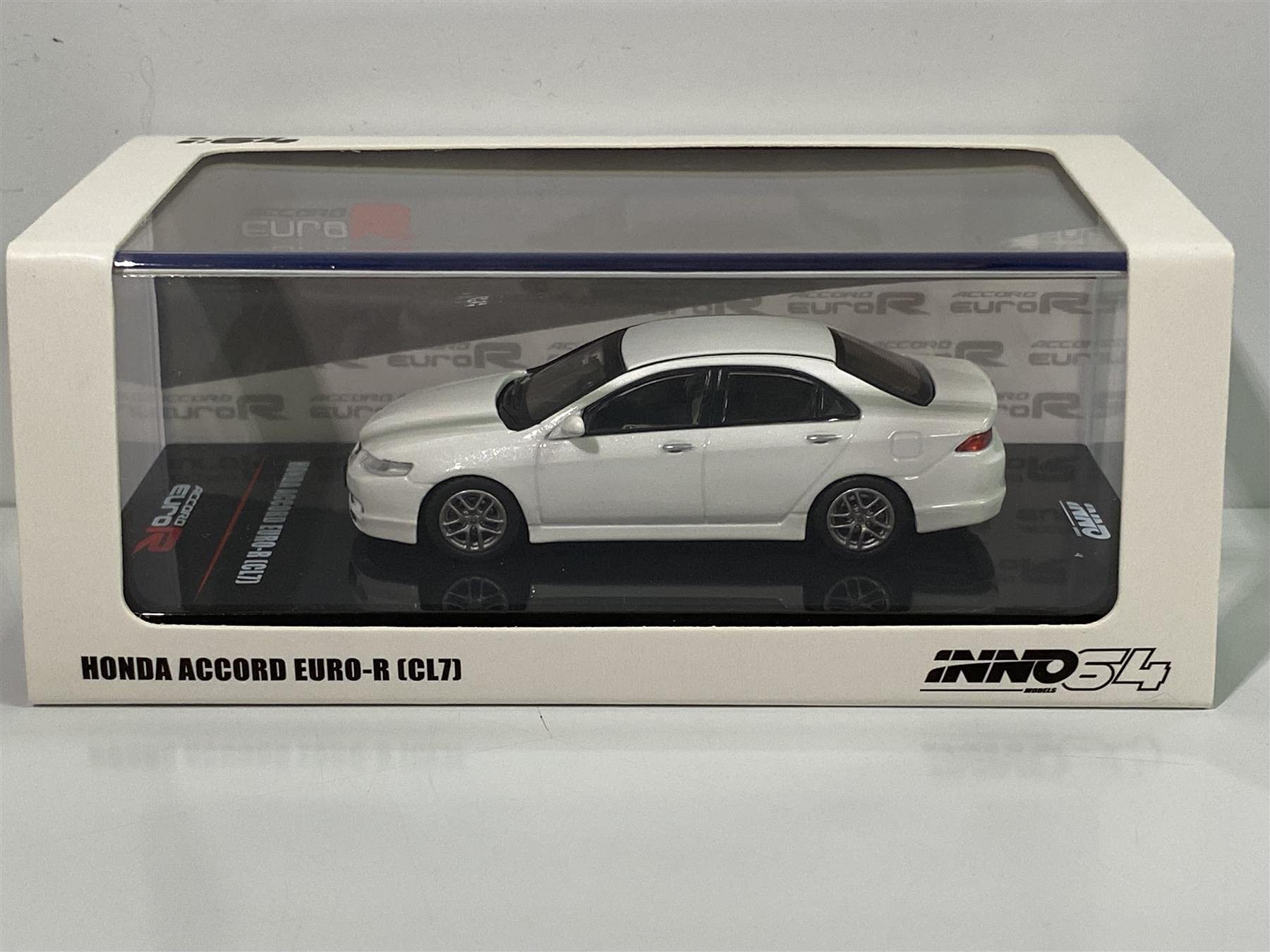 Inno64 1/64 Scale Honda Accord Euro-R Cl7 Car Toy, White : Buy