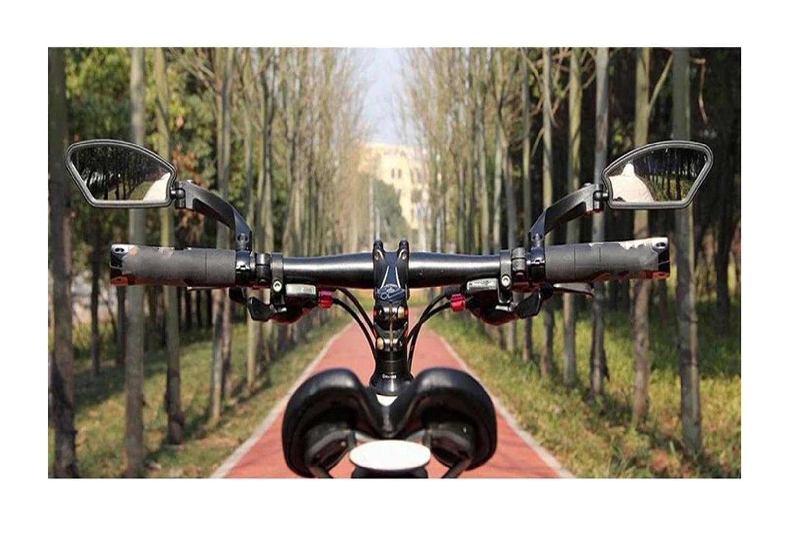 Lusterka wsteczne Lusterko Rowerowe Obrót Stopni Rower Szosowy Lusterko Wsteczne Uchwyt Na Kierownicę Elastyczne Bezpieczne Rowerowe Lusterko Wsteczne Składana Roleta Lusterka wsteczne Bar End (Size