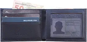 Carteira Masculina Horizontal Doc Couro Legítimo