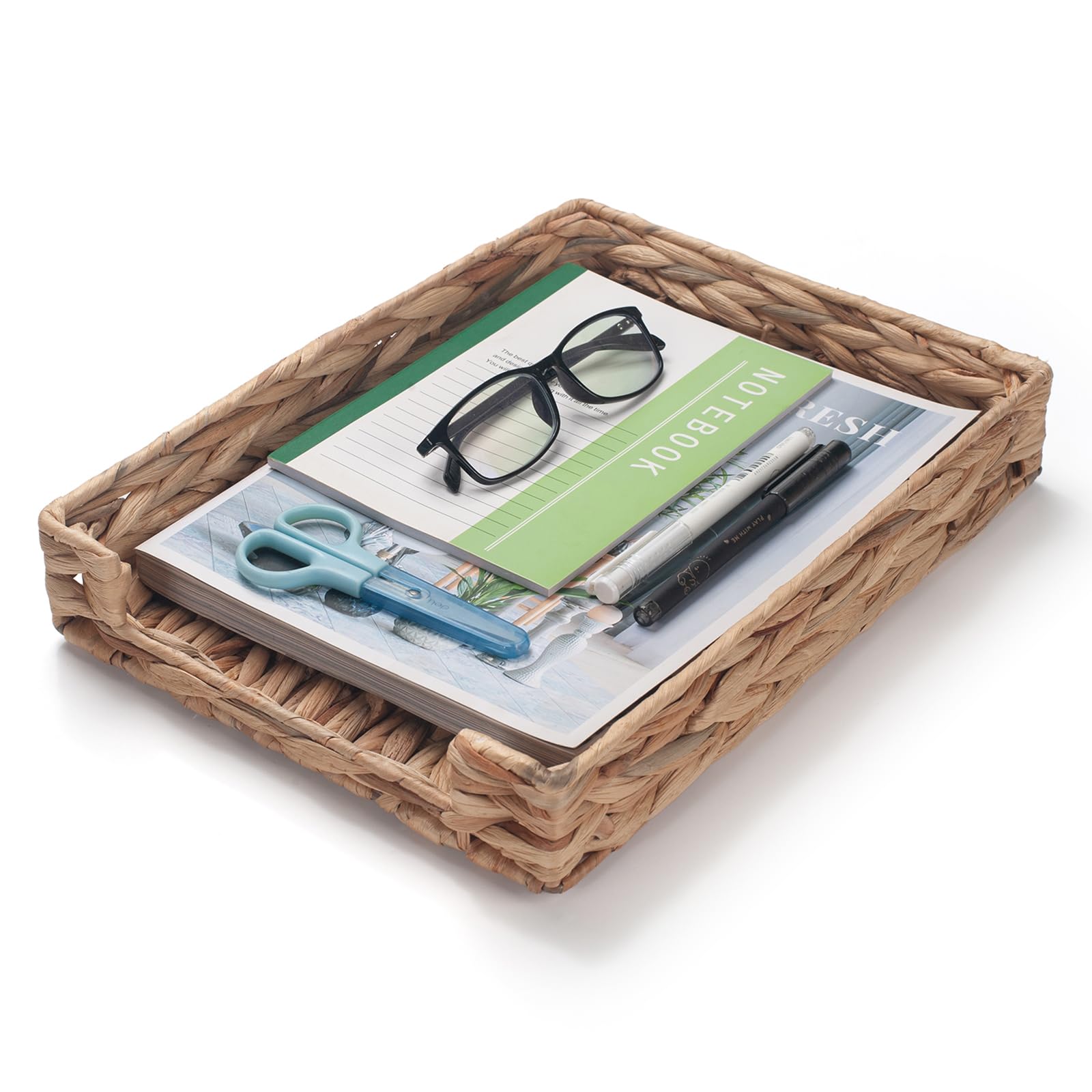 Bac à courrier A4 jacinthe d'eau et corbeille de rangement pour documents plats