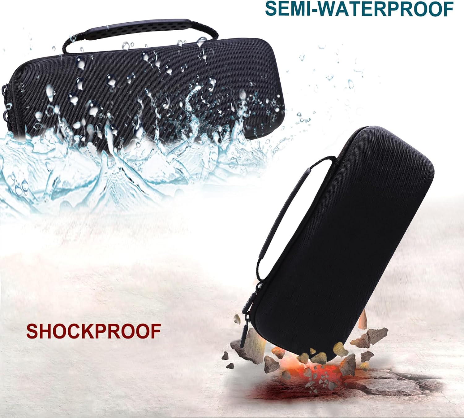 LTGEM Case Compatible with JBL Wireless Two Microphone/JBL PartyBox Wireless Mic/Sony ULT MIC Wireless Microphone, Receiver and Battery, Black(Case Only) - Image 6