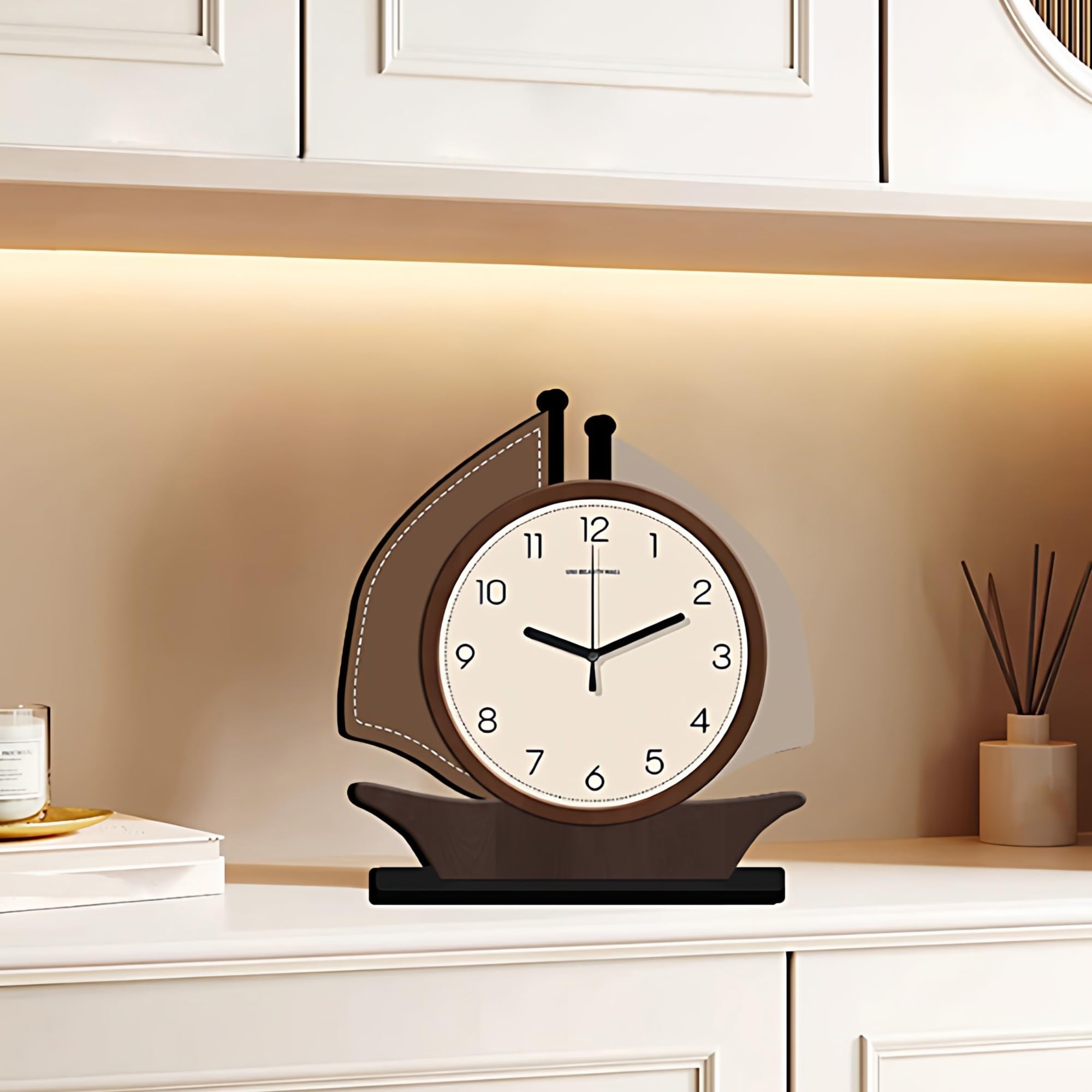 Décorative Horloge de Salon, Horloge Bureau, Pendule, Table pour Bureau Chambre Table