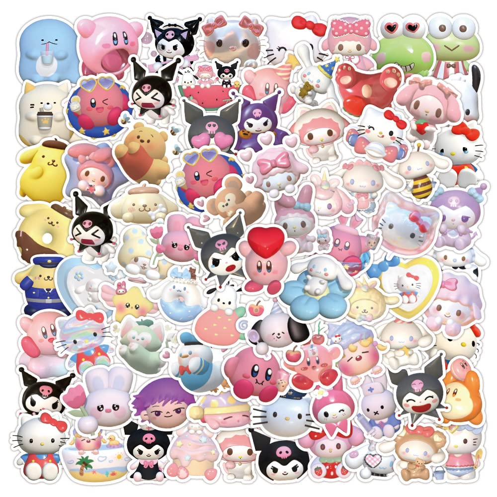 120 Stück Cartoon Vinyl Aufkleber für Wasserflaschen, Laptop, Computer, Skateboard, niedliches Aufkleber-Geschenk für Kinder, Teenager, wasserdicht