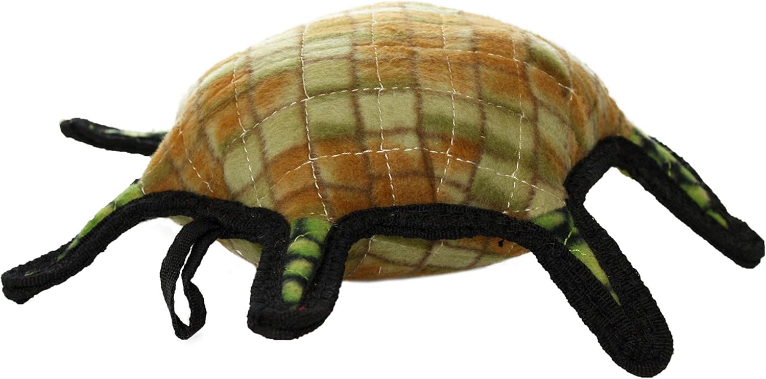 TUFFY - World's Tuffest Soft Dog Toy - Ocean- Squeakers - Multiple Layers. Made Durable, Strong & Tough. Interactive Play (Tug, Toss & Fetch). Machine Washable & Floats. (Turtle, Large 2 Pack)
