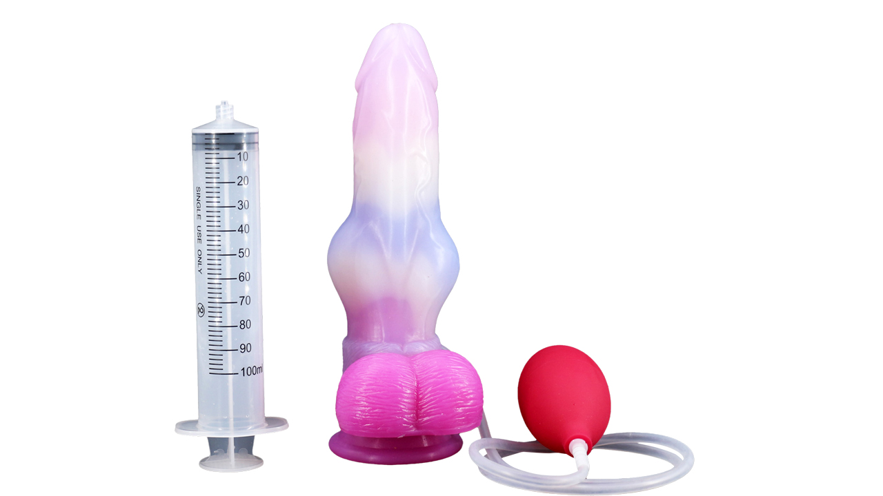 Waterproof squirting dog dildo on Amazon Live