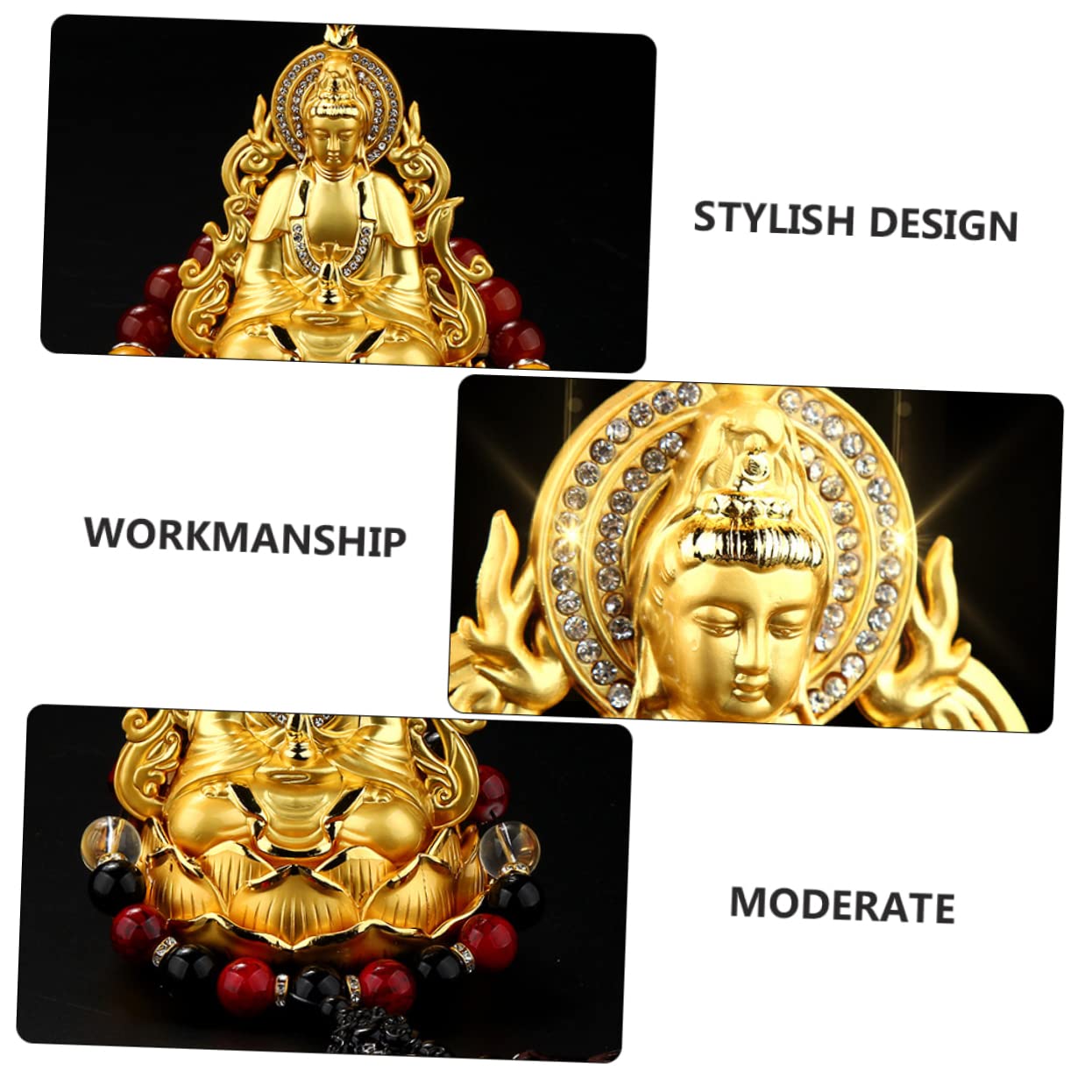 MAGICLULU Diffusore di Aromi per Auto in Lega Oro Design Elegante, Piccolo Formato per Ridurre i Gas, Decorazione Interna Raffinata e Profumatore Doppia Faccia