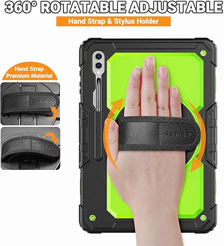 Miniatura 57 de SEYMAC Funda para Samsung Galaxy Tab S10 Lite/S10 FE/ S9 FE/ S9 5G (10.9''/11''), resistente a prueba de golpes con protector de pantalla, soporte