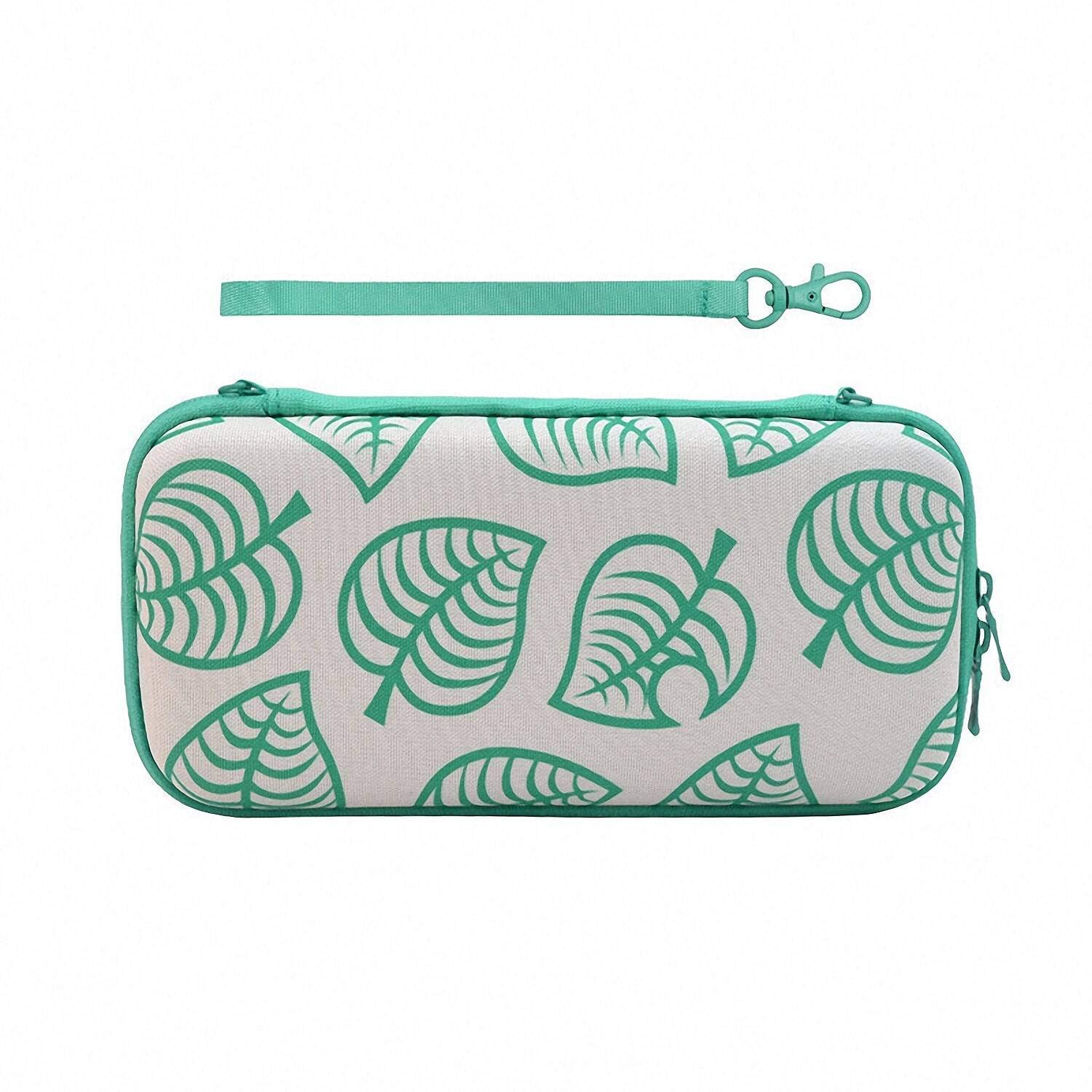 Carrying Case Compatible for Nintendo Switch, New Leaf Crossing Design, Protective Portable Hard Shell Storage, Portable Travel Carry Case Bag for Nintendo Switch.