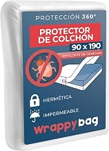 Wrappybag Anti-Bed Bug Mattress Cover - Waterproof Anti Dust Mite 90 x 190