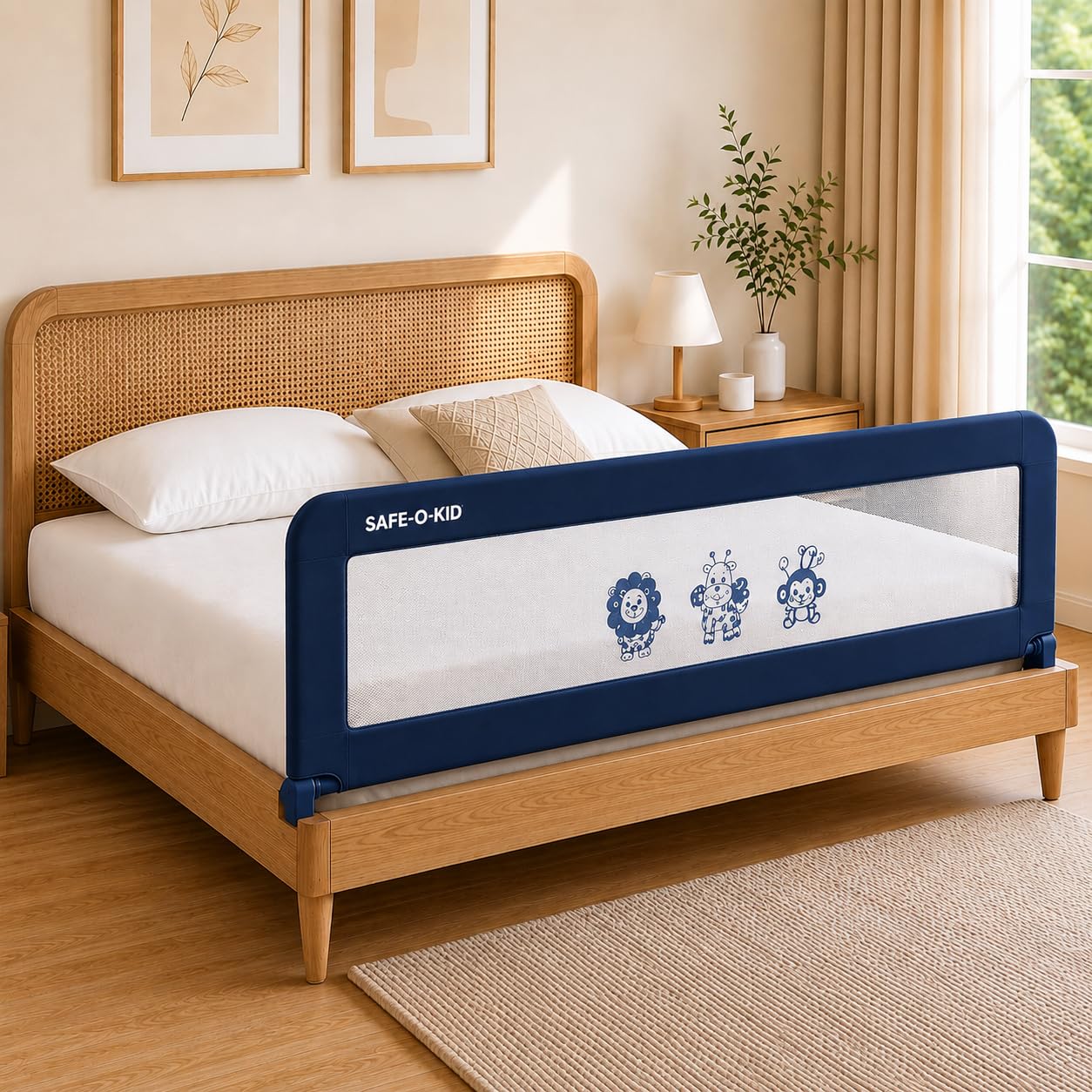 Safe-O-Kid Bed Rail Guard - Baby Safety -19