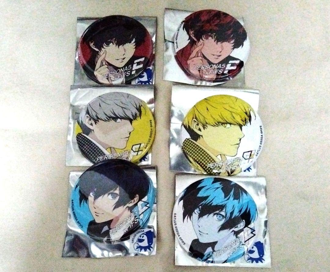 ペルソナ　3/4/5×FiFS 缶バッジ 主人公 缶バッジ ペルソナ3/4/5 × FiFS 主人公