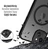 MADNOVA iPhone 13/14 İçin Telefon Kılıfı Magsafe ile Uyumlu Kamera Korumalı Mat Şeffaf Görünümlü Telefon Kılıfı (Siyah)