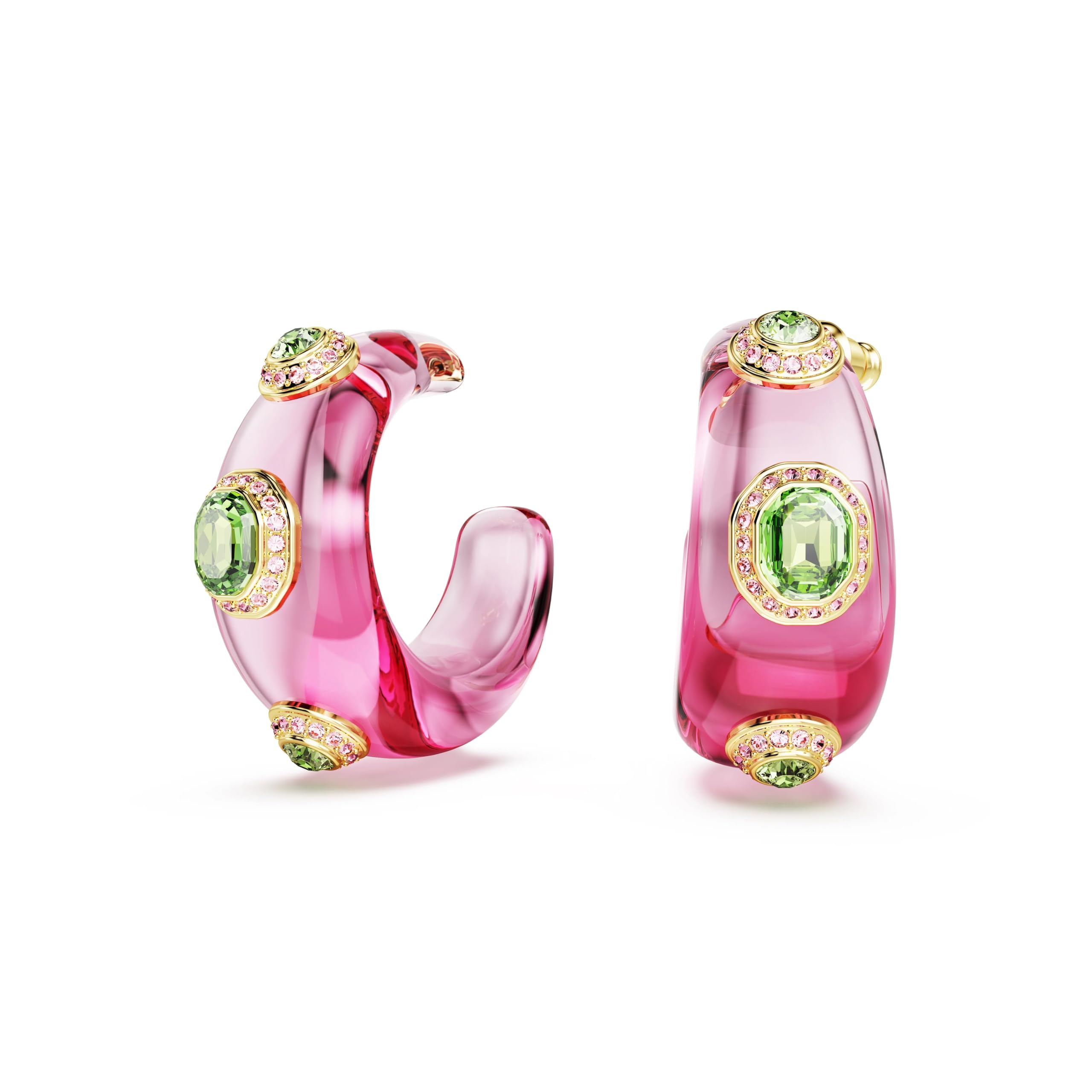 Swarovski Dulcis: Orecchino A Buco PIN/GRE/GOS 32 für Damen, Rosa, Einheitsgröße