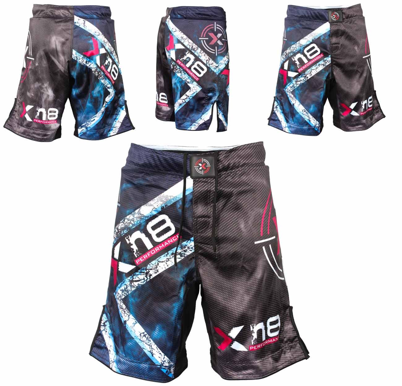 MMA Shorts for Boxing Fighting Kick Training Grappling and UFC Cage Fight Short, Training Thai Gym Running Wear (Small)