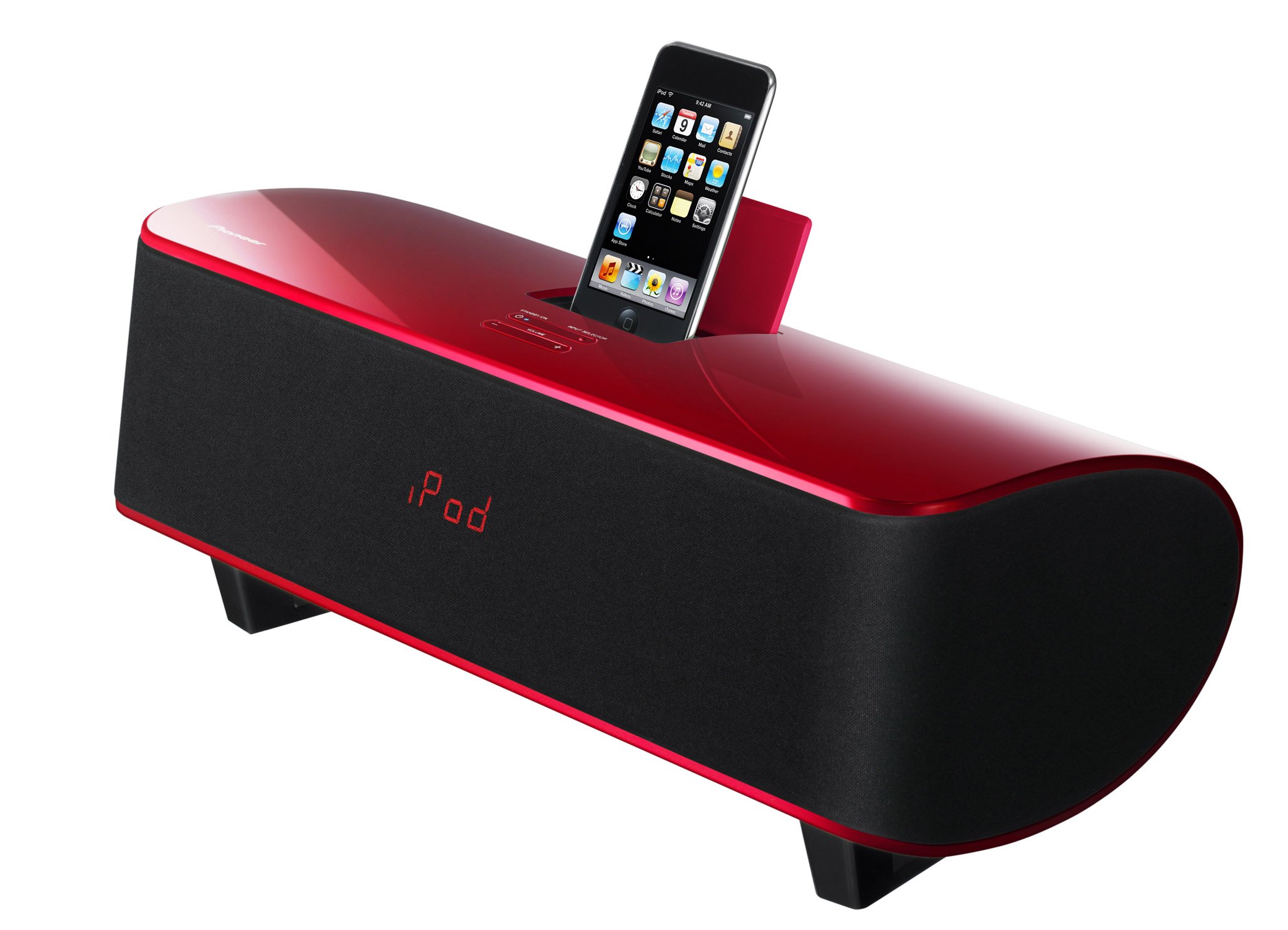 Pioneer XW NAS 5 2.1 iPod/iPhone sound system red : Amazon.nl
