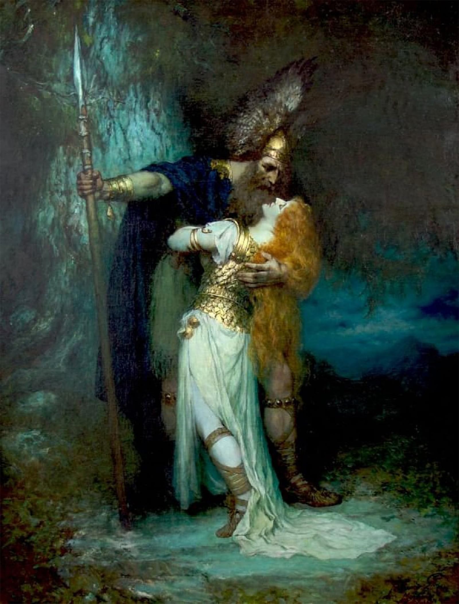 ARTXLXXBN Famous Art Print Poster Vintage Wall Art the Returnn by Ferdinand Laeeke Canvas Art Poster for Home Decor 60x90cm