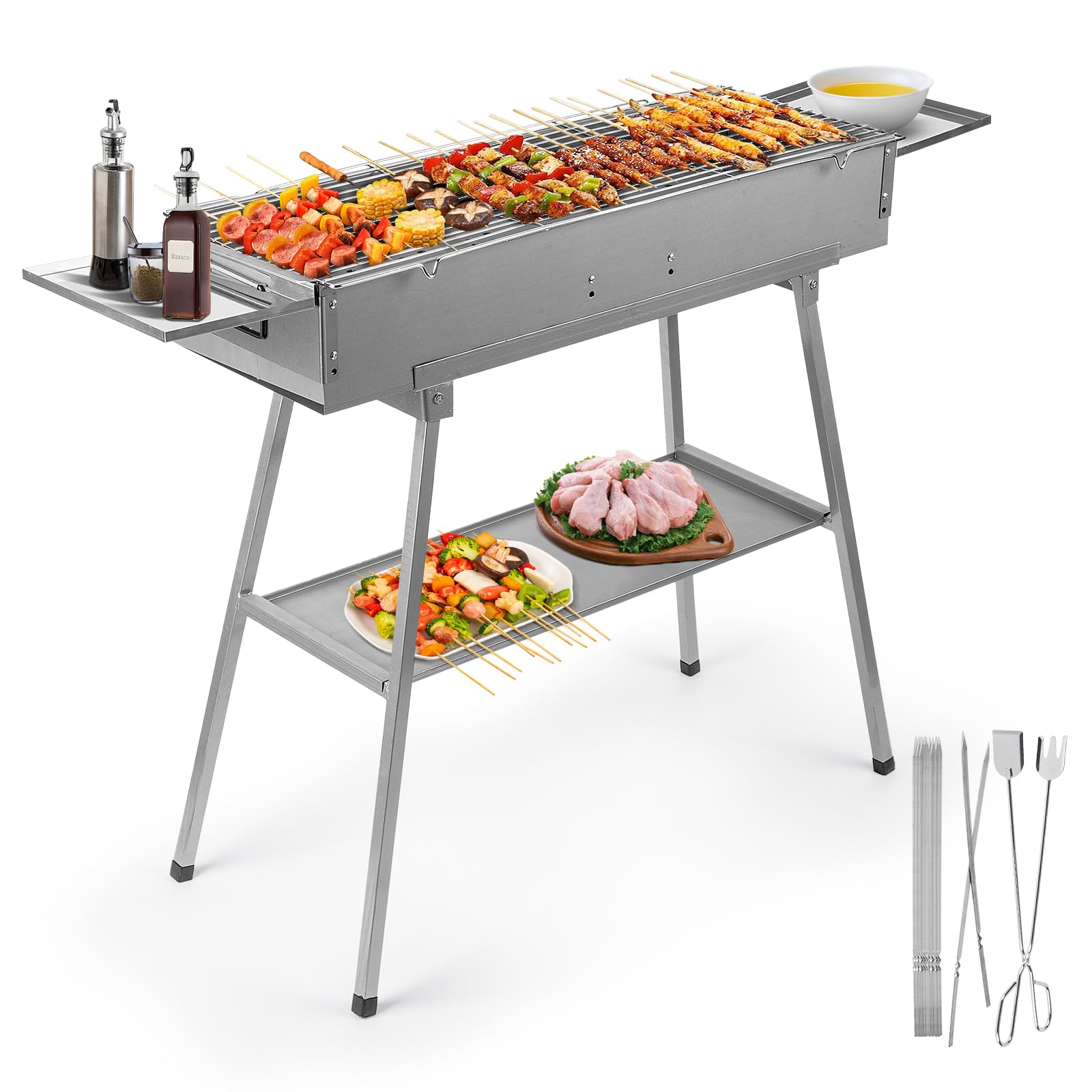 Amazon.com: IRONWALLS Portable Charcoal Grill Outdoor