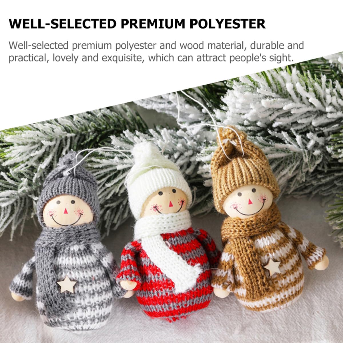 Toyvian 5 Sets Einzigartiges Schneemann-Ornament Weihnachts-schneemann-dekorationsset Weihnachts-schneemann-Puppe Festliches Hängendes Ornament Für Zuhause 3 Stück * 5