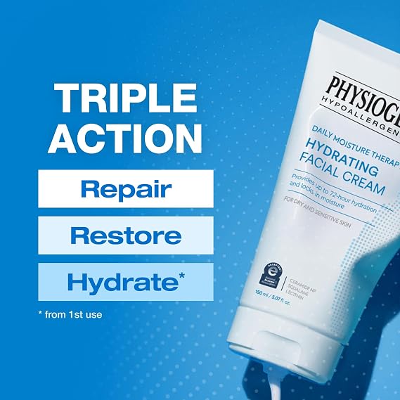 PHYSIOGEL DMT Duo for Face & Body Daily Hydrating Facial Moisturizer & Lotion for Dry and Sensitive Skin