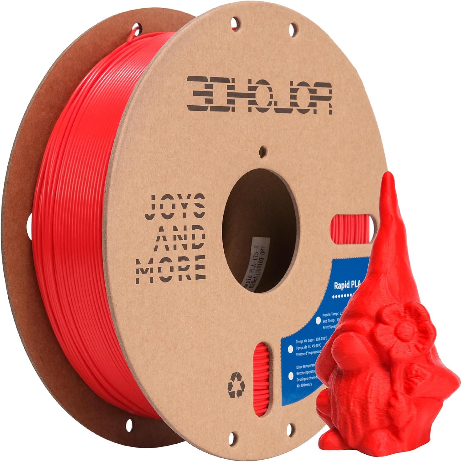 High Speed 1.75mm PLA Filament 1kg (2.2lbs) Rapid Printing - +/- 0.02mm...