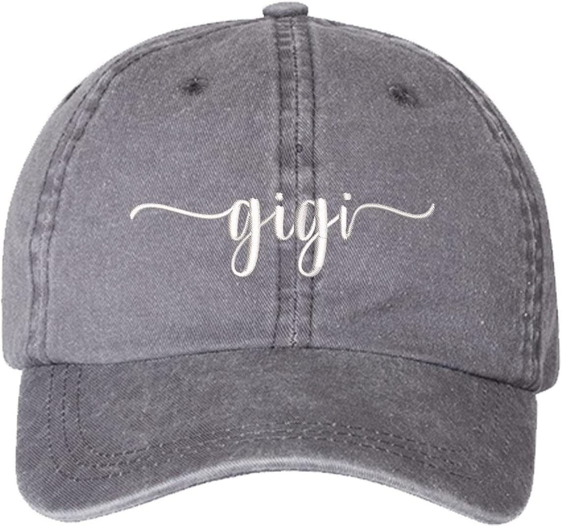 Gigi Washed Embroidered Baseball Hat