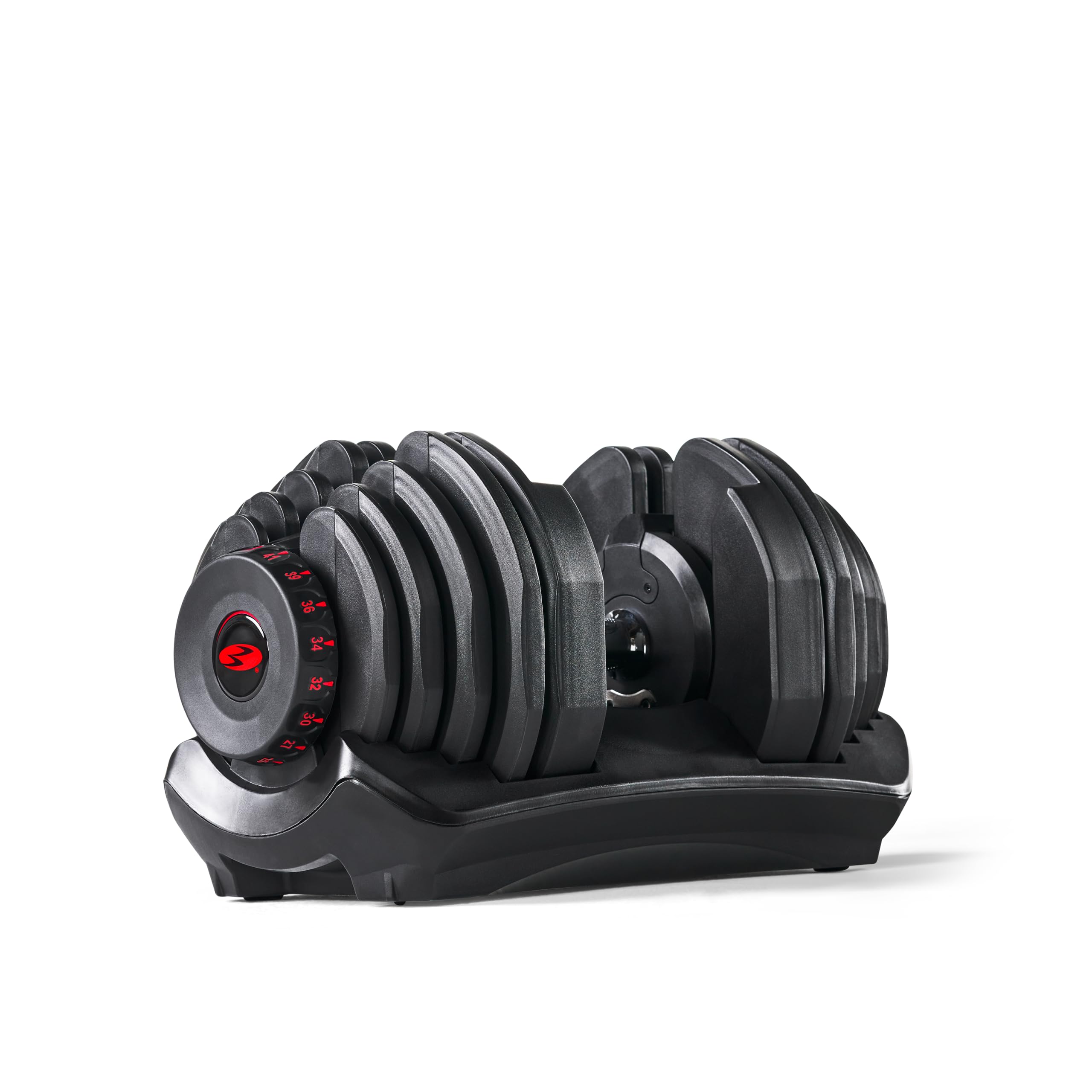 Bowflex Unisex 1090i Single Adjustable Dumbbell, Black/Grey/Red, One Size UK