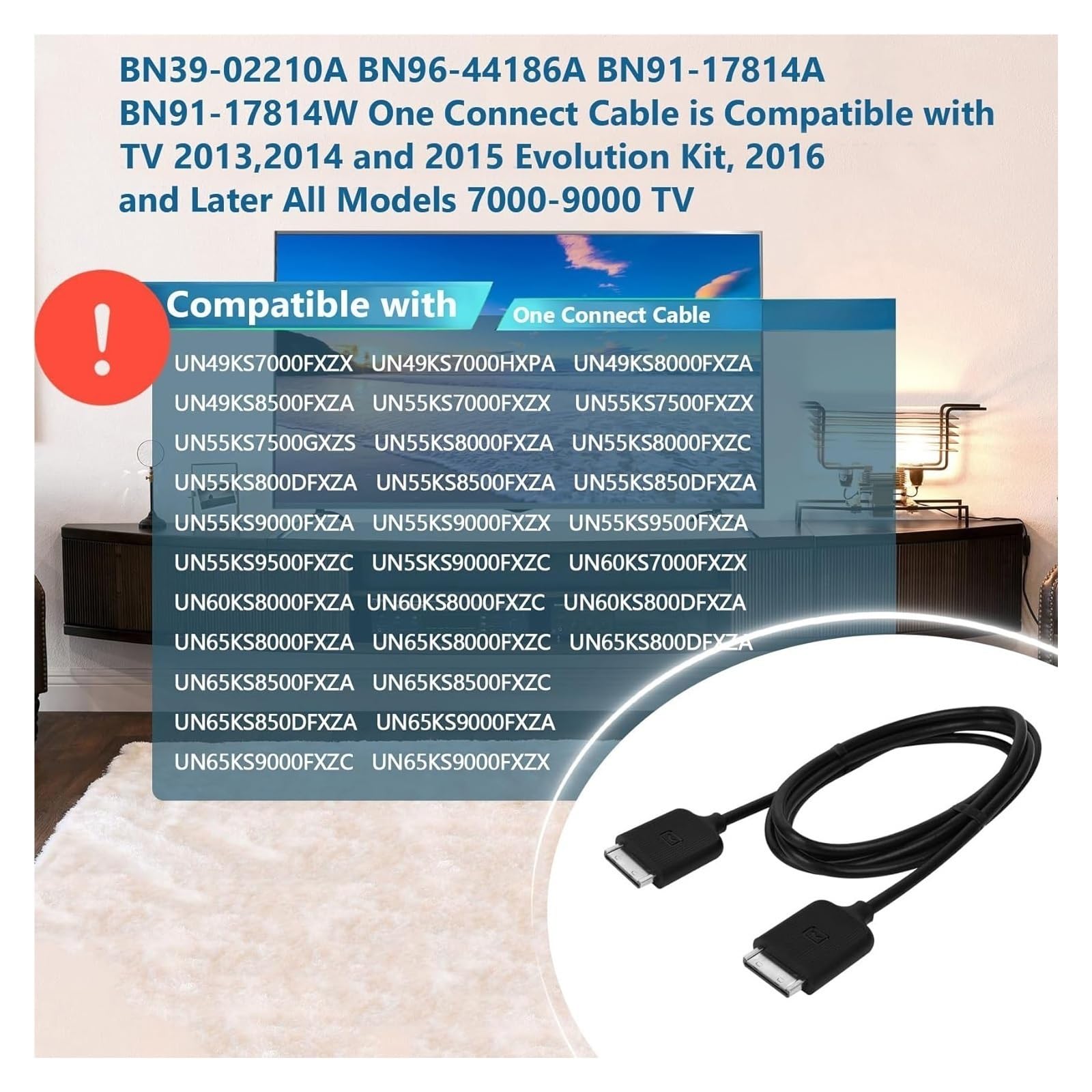 Línea De TV 3M BN39-02210A BN39-02248A BN81-13268A BN39-02210C BN39-02248B El Cable De Conexión Es for UN49KS7000FXZX UN55KS8000FXZC Cable De Conexión De Pantalla