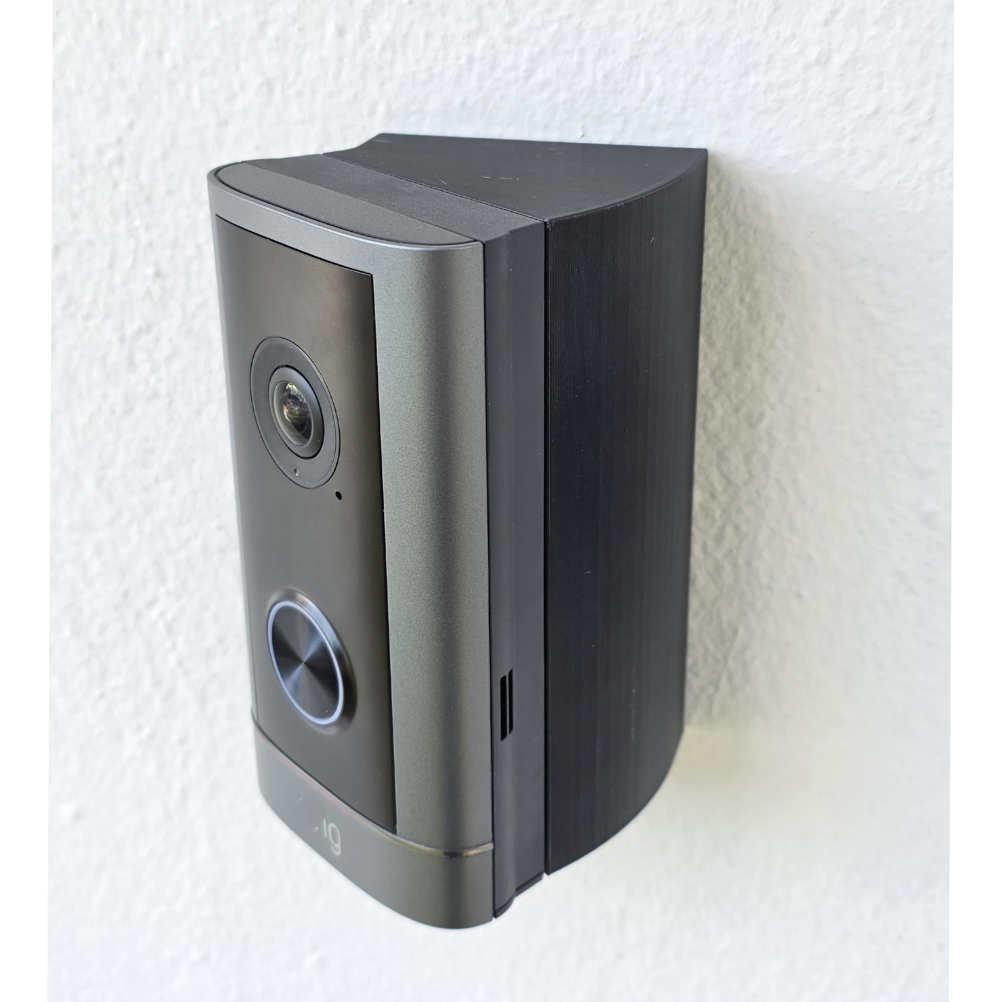 Photo 1 of 35 Degree Angle Mount Wedge Compatible with Ring Wired Doorbell Elite Retinal 4K. 3D Printed