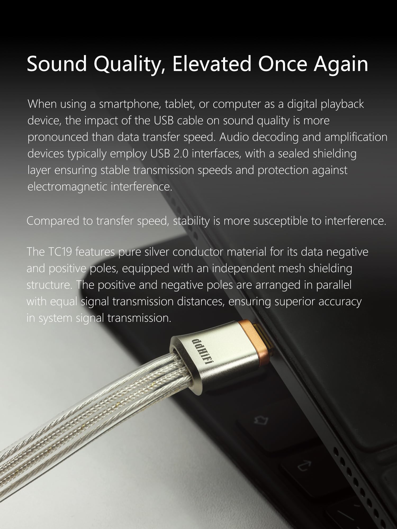 Amazon.com: ddHiFi TC19CC (Comet) Digital Signal Cable Pure