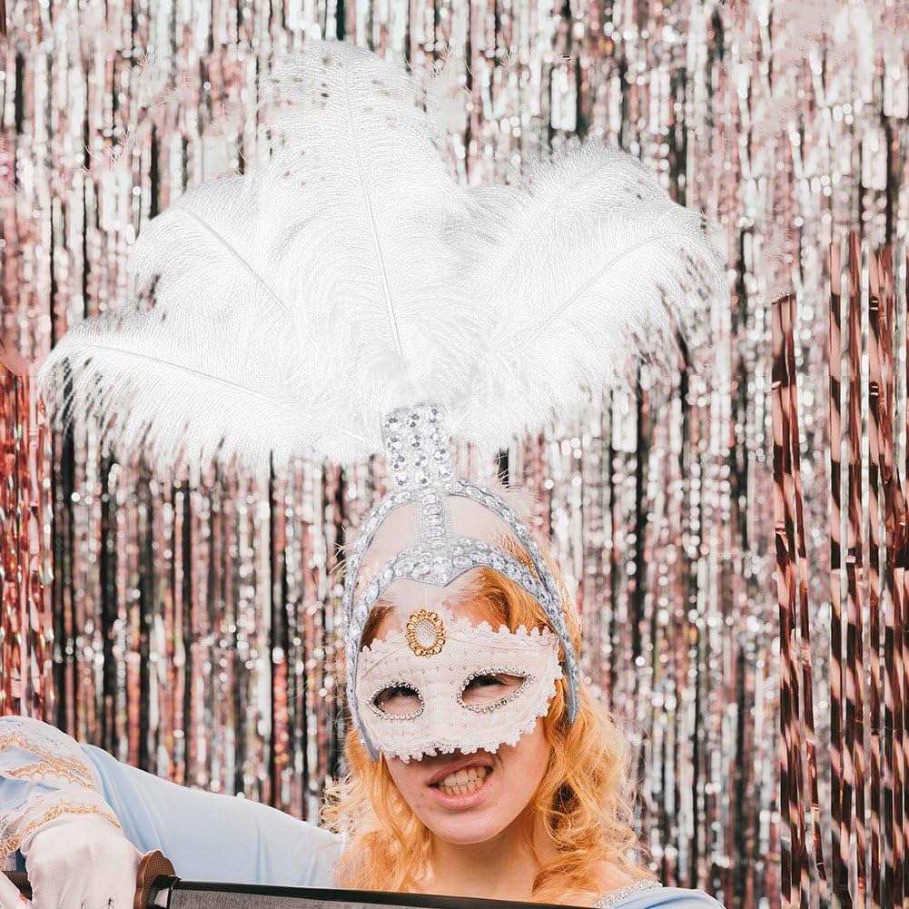 Diadema De Mujer Con Plumas Y Pedrería, Estilo Años 20, Ideal Para Eventos Especiales Bodas, Compromisos Y Noches De Fiesta.