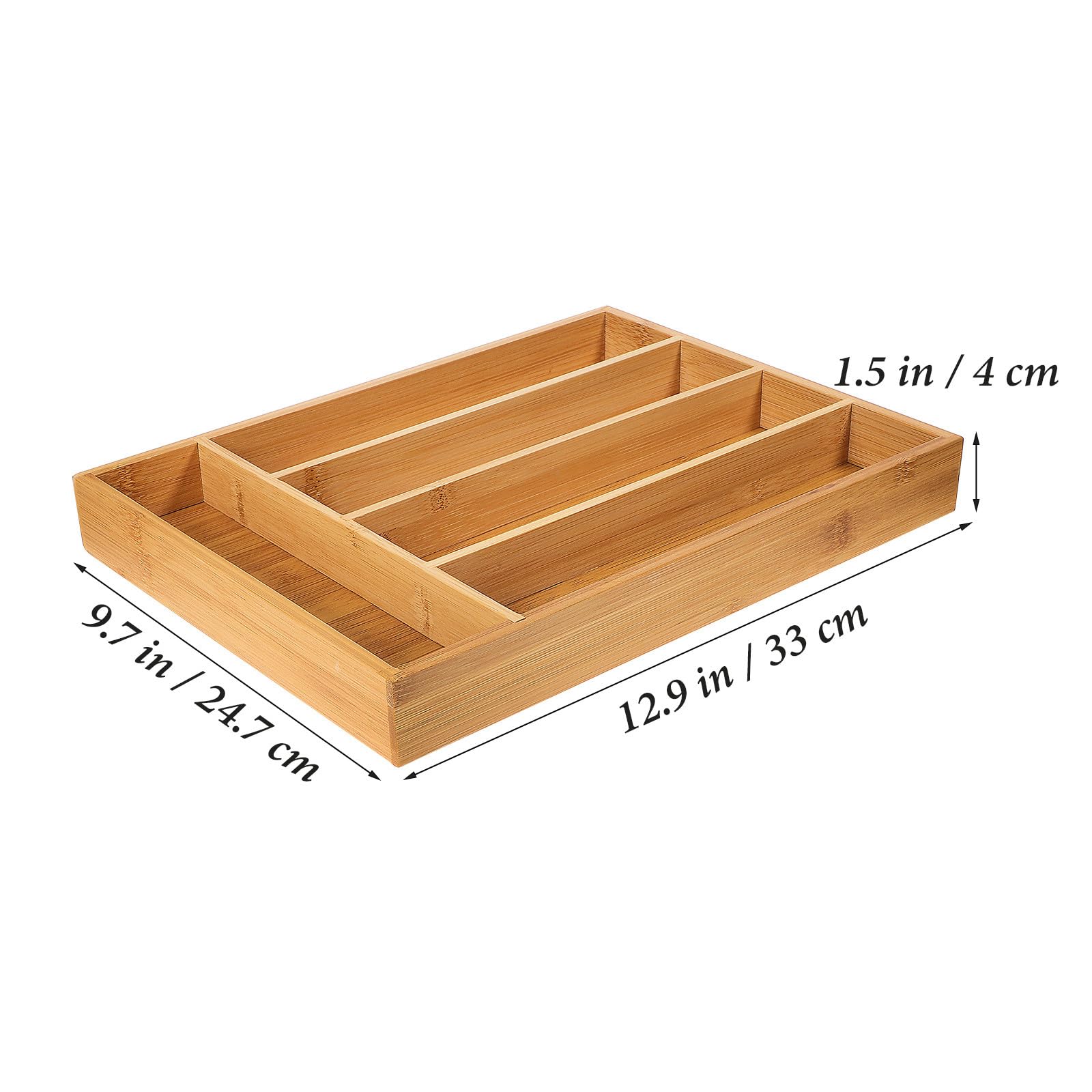 Küchenorganizer mit 5 Fächern, schmaler Besteckhalter, langlebig und vielseitig, Schubladenaufbewahrung, ordentliche Küchenorganisation, ideal für Utensilien und Besteck