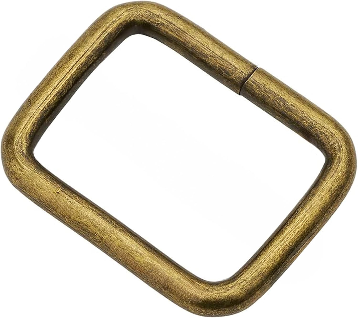 CRAFTMEMORE Metal Rectangle Buckle Ring Fits 5/8" 3/4" 1" Strap Heavy Duty Rectangular Cord for Bag Belt Loop Purse Making (1" x 20 pcs, Antique Brass) - Image 2