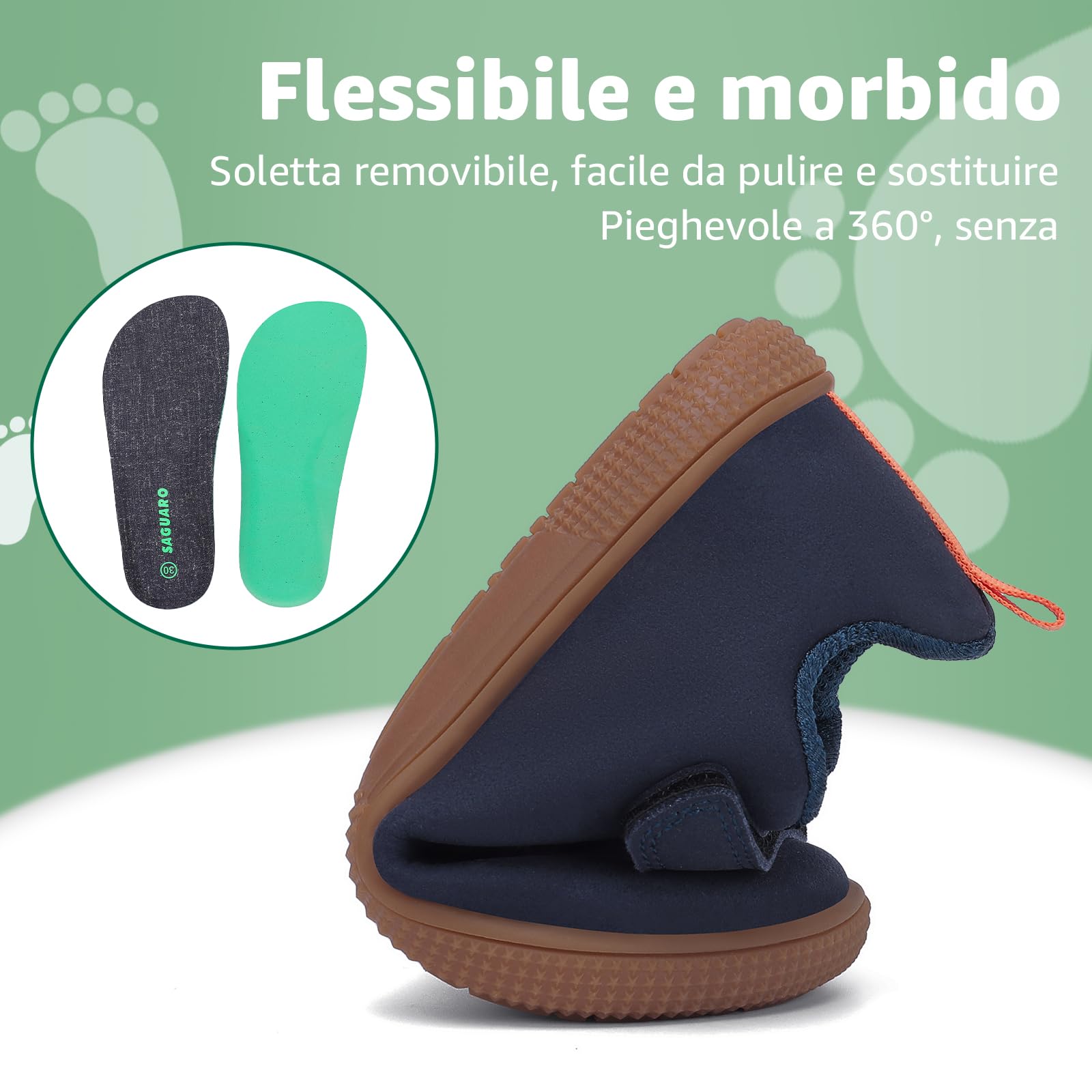 SAGUARO Scarpe a Piedi Nudi per Bambini e Ragazze Barefoot Minimaliste Scarpe da Trail Running Sneakers Gr.25-36