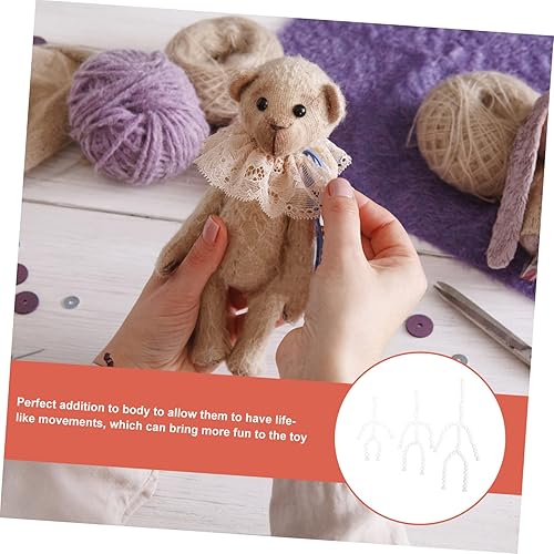 Miniatura 4 de EXCEART 30 piezas de muñeca de esqueleto silencioso DIY muñeca cuerpo juguetes para niña figura marco oso muñeca cuerpo juguete muñeca esqueleto