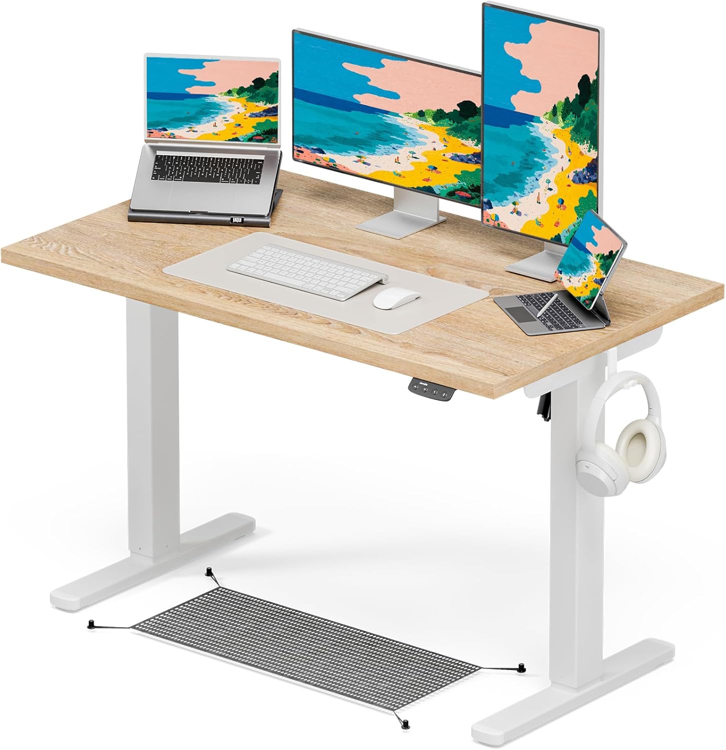 VECELO 昇降式デスク 電動 幅120×奥行60×高さ70.5-113cm VECELO 昇降式 VECELO 昇降式デスク 電動 幅120×奥行60×高さ70.5-113cm VECELO 昇降式