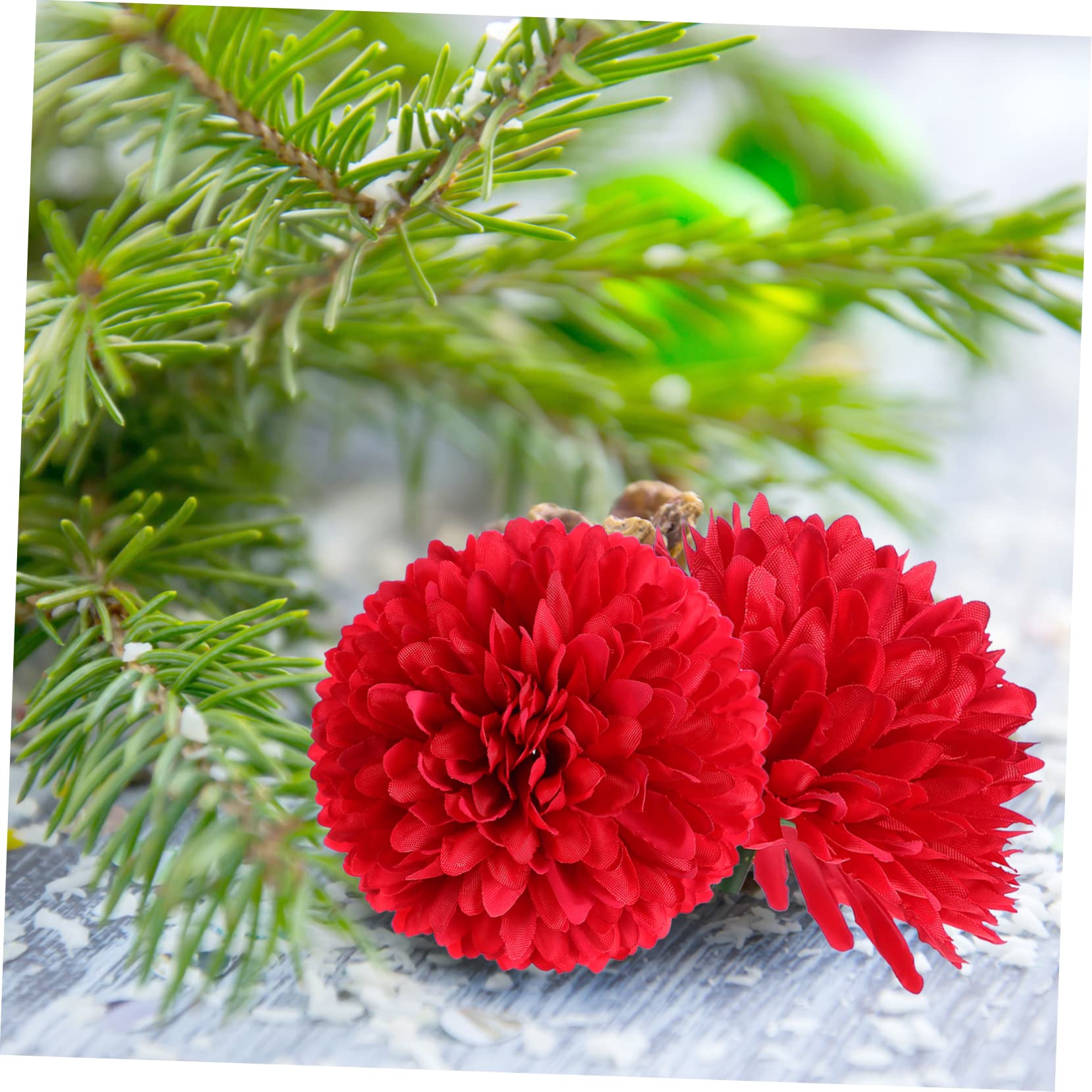IMIKEYA 150 STK Simulation Melaleuca para Ramos buchones de Flores Artificial sztuczne kwiaty Wohnkultur Simulation Chrysanthemenblüte künstliche Chrysantheme Plastik