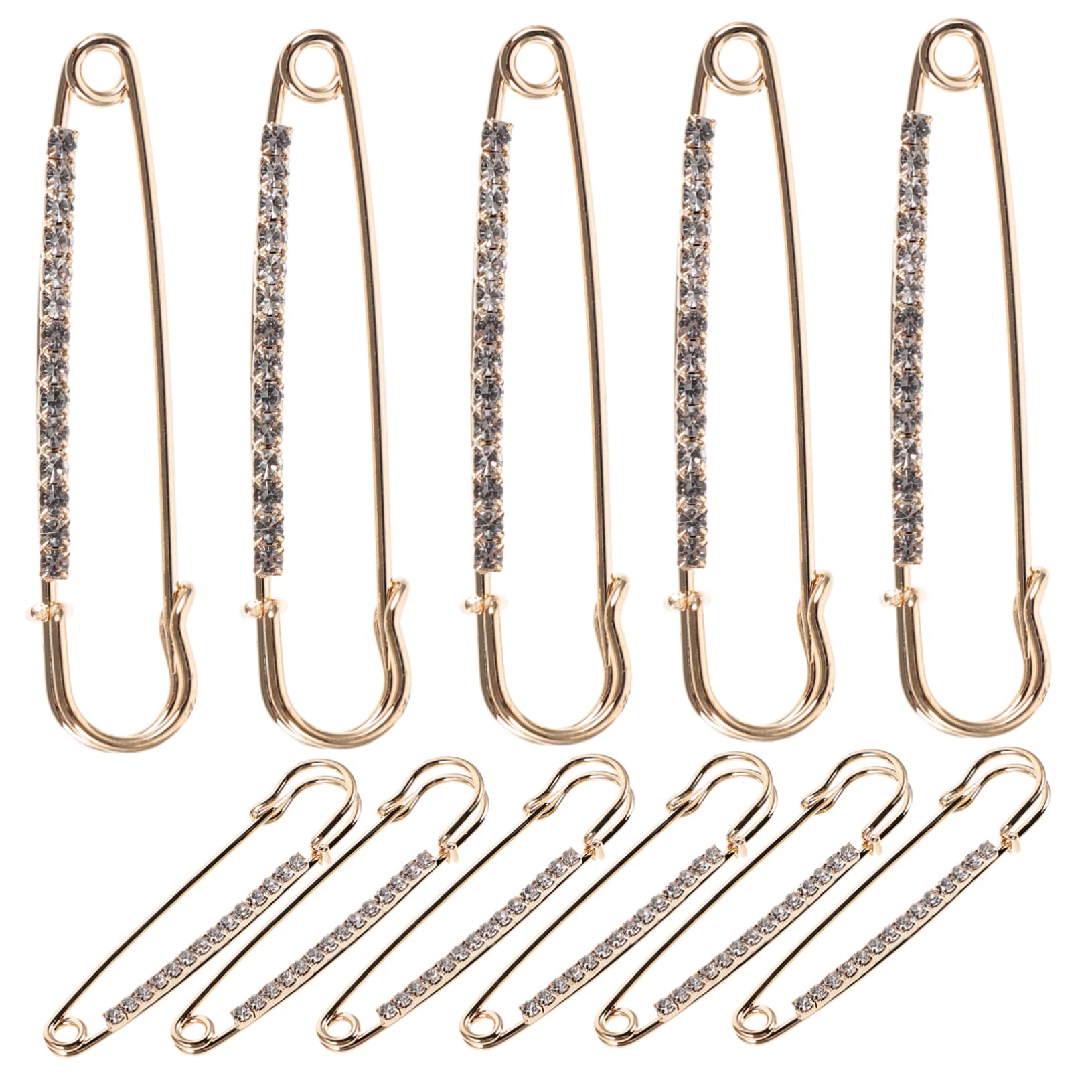 Lurrose 48piezas Broche De Seguridad De Diseño De Rincón De Cristales Para Fijar Vestidos y Ropa Para Manualidades y Proyectos De Costura