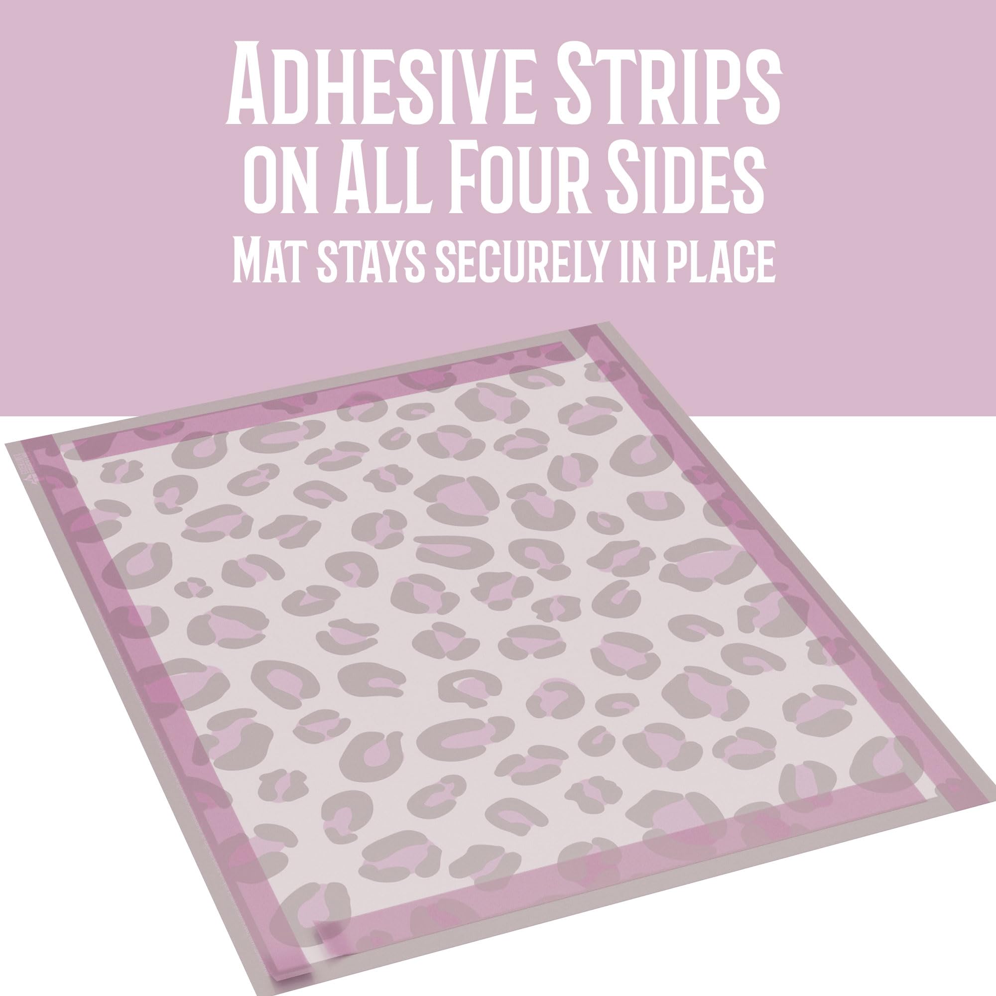 Sets de table jetables pour bébé | Sets de table jetables pour tout-petits | Sets de table pour enfants avec bandes adhésives | Sets de table extra larges pour enfants (léopard