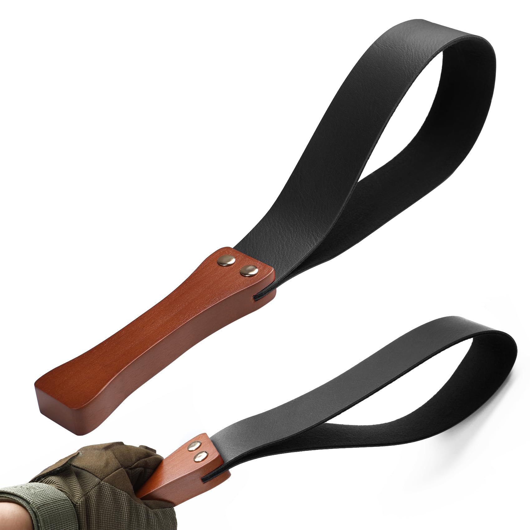 Sex Game Paddle Whip - Comfortable Leather Wooden Handle Sex Whip - Adult BDSM Role-Playing Tied with a Whip Device Role-Playing Paddle - Horse Whip Couple Sex Whip