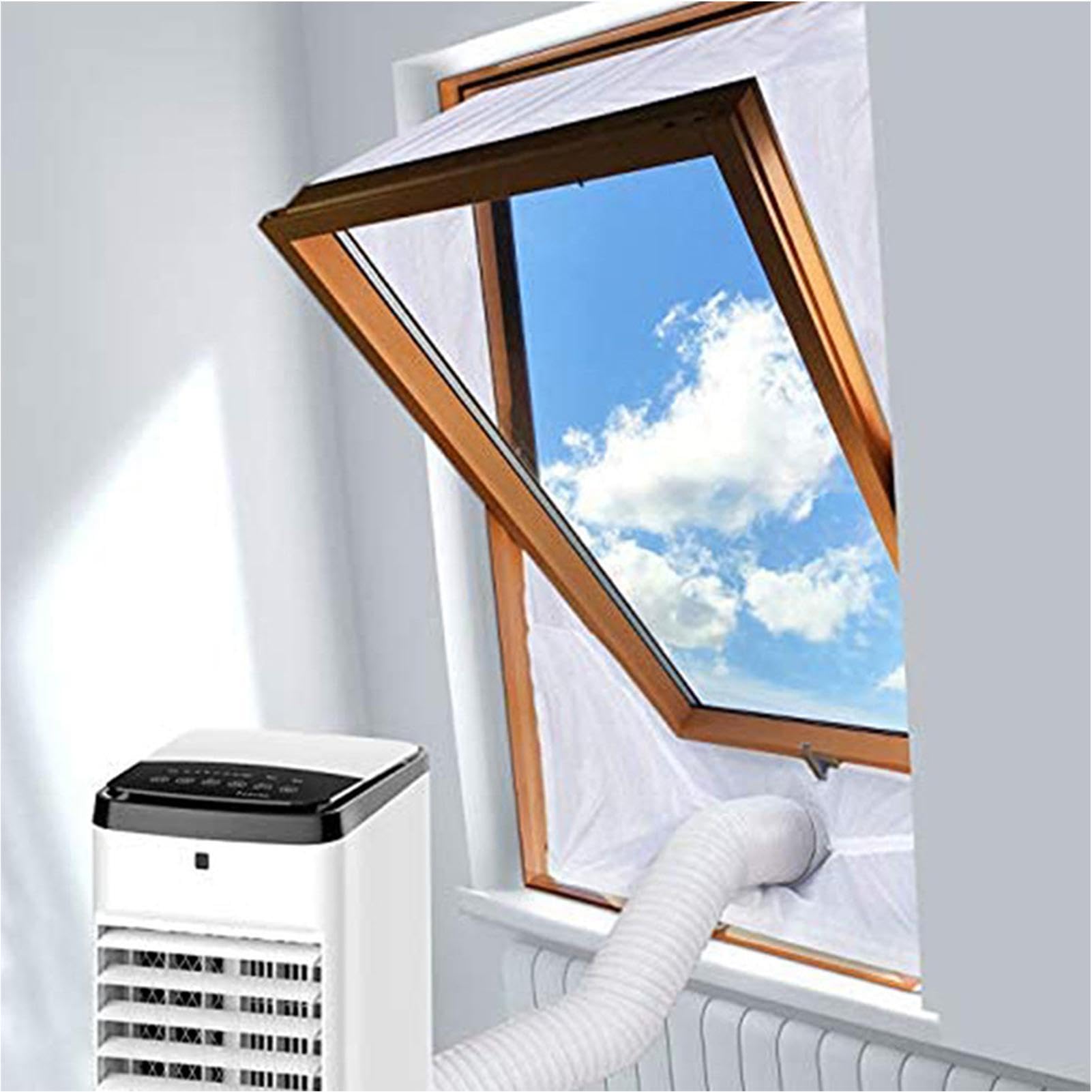 Kit di Sigillatura per Finestra per Aria Condizionata Portatile Tubo di | Kit per Finestra per Climatizzatore Mobile per Uso in Appartamento, Camere, Soggio