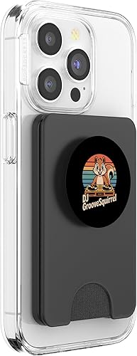 Miniatura 4 de DJ GrooveSquirrel Retro Turntables Vinyl Sunset Vibes PopSockets PopWallet for MagSafe