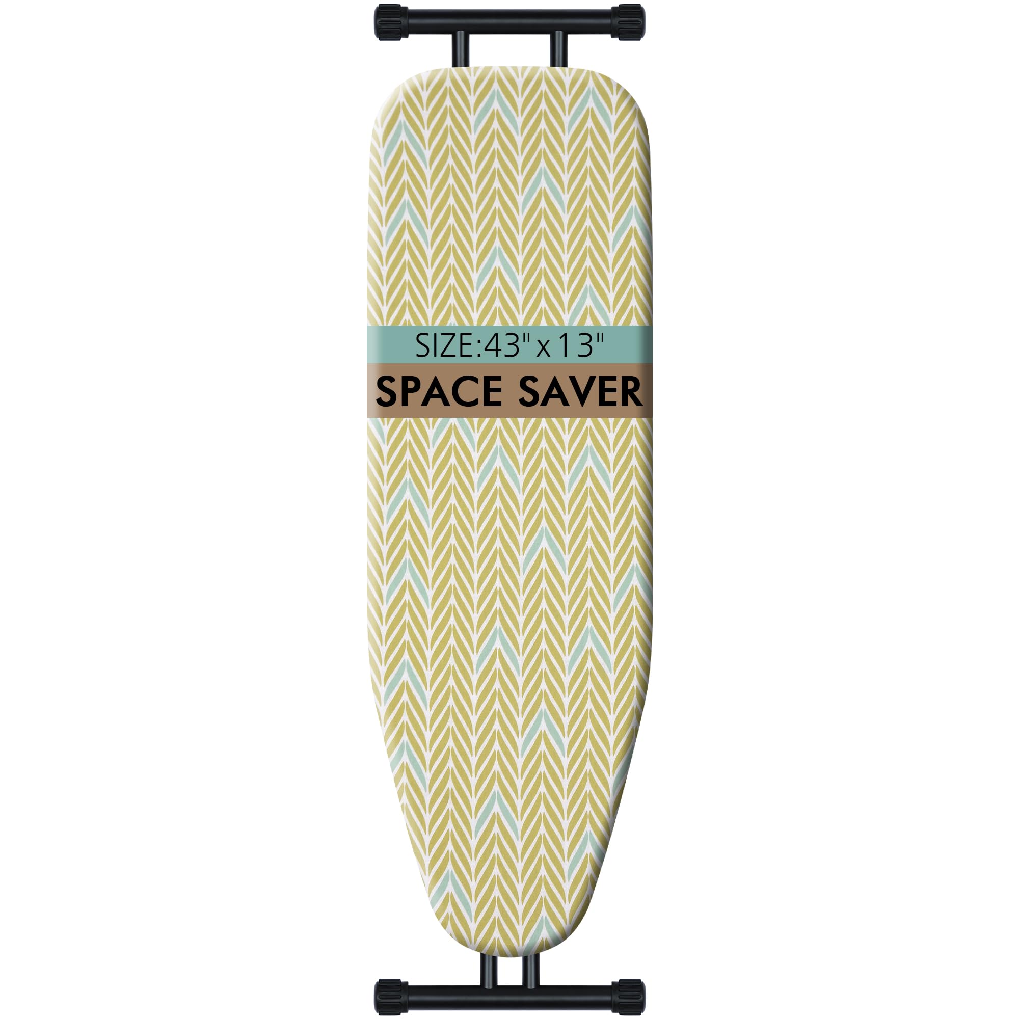 Ironing Board, Compact and Space Saver Iron Board, Heat Reflective Surface, Stable Structure, Height Adjustable