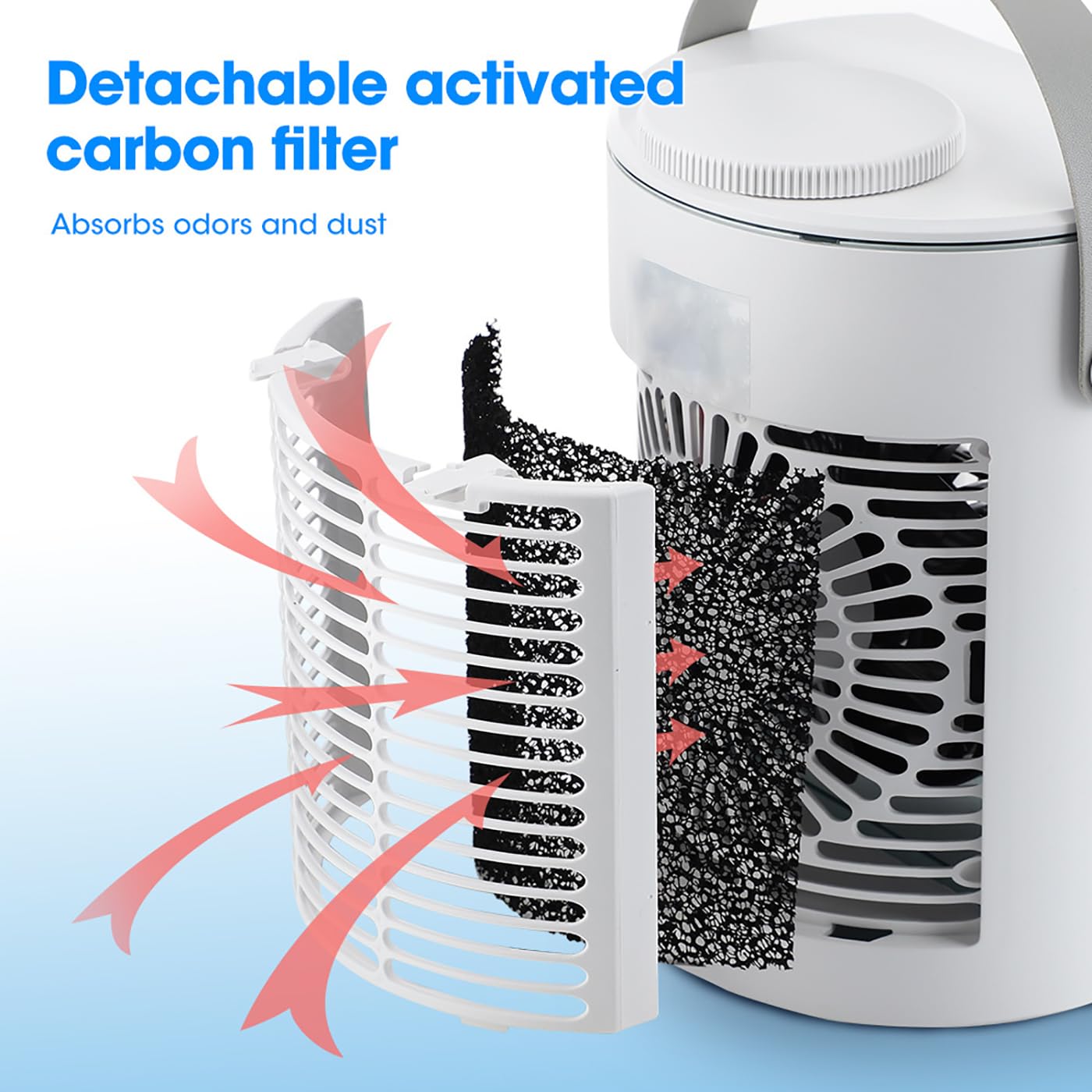 Ortable Fan Air Conditioner, biurkowy wentylator chłodzący, regulacja prędkości wiatru z trzema prędkościami, dwa tryby do wyboru, przenośny uchwyt do domu, biura, namiotu, pojazdu